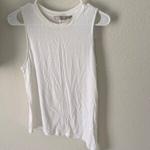 Athlete Women's White Sleeveless Tie-Waist Top